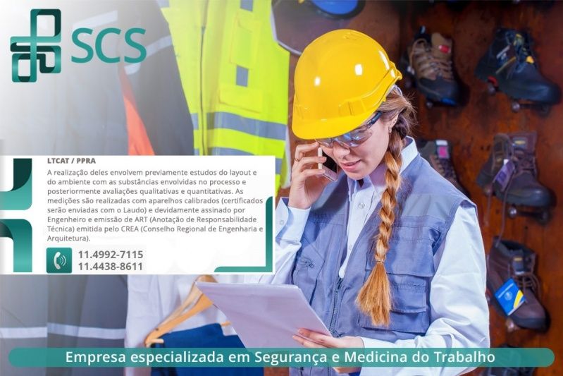 Elaborar Ltcat Preço Jacareí - Laudo Técnico de Condições Ambientais no Trabalho